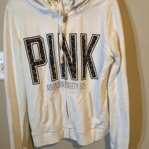 Victoria Secret PINK Cheetah Full Zip Hoodie